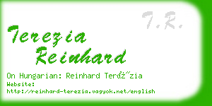 terezia reinhard business card